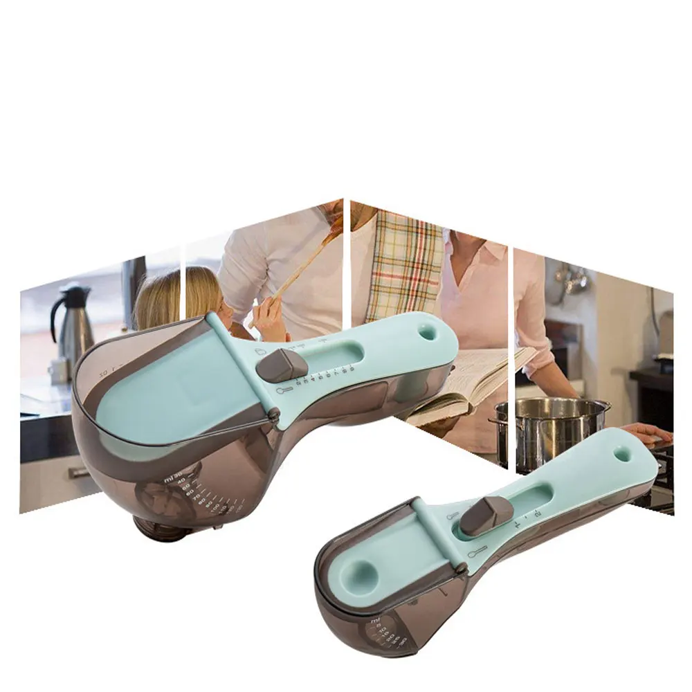 Сладкий магазин, кухонные, часто используемые регулируемые мерные ложки, мерные чашки и мерные ложки