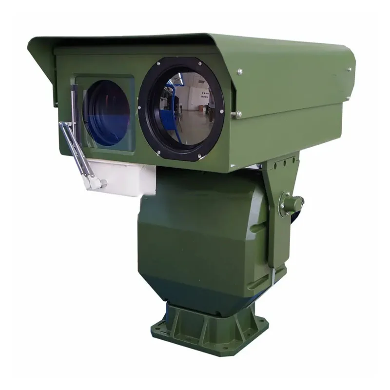 640*480 with 25-100mm 4x lens long range  bi-spectrum thermal & optical detection 2km PTZ camera