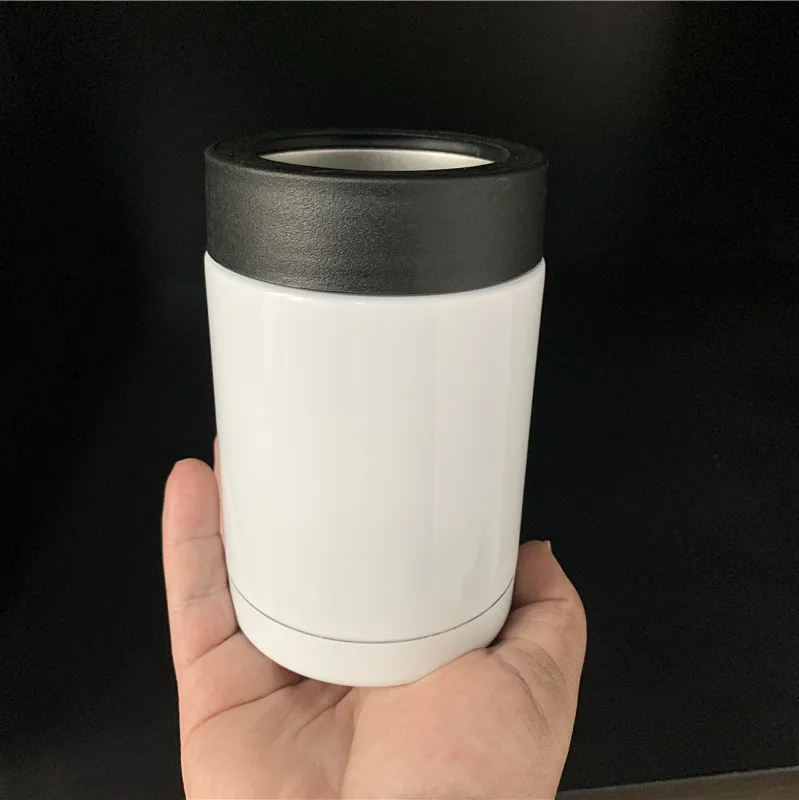 Factory Price 12oz Can cooler white sublimation blanks double wall stainless steel Can Insulator for diy printing