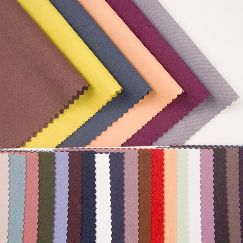 Spot supply high quality stretchy naked-sensation spandex circular nylon knitted interlock sportswear fabric for tennis wear