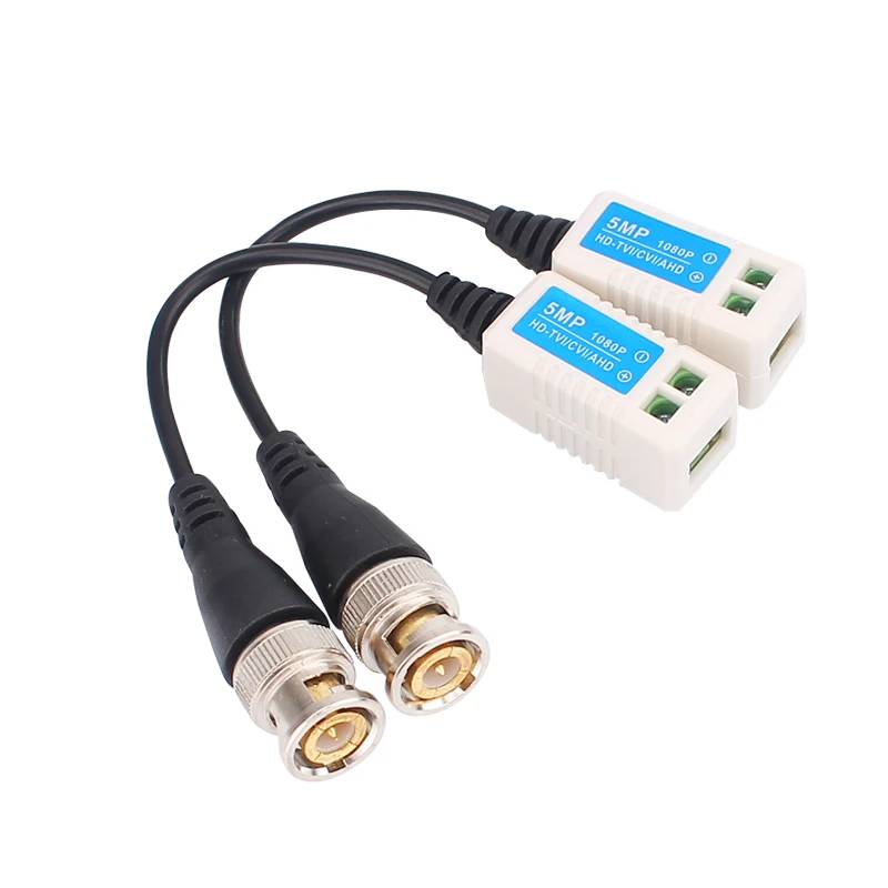 Winkasing YJS-202K 1ch twisted pair transmitter passive CCTV Passive AHD CVI TVI CVBS video balun 4MP 5MP  BNC balun for cctv