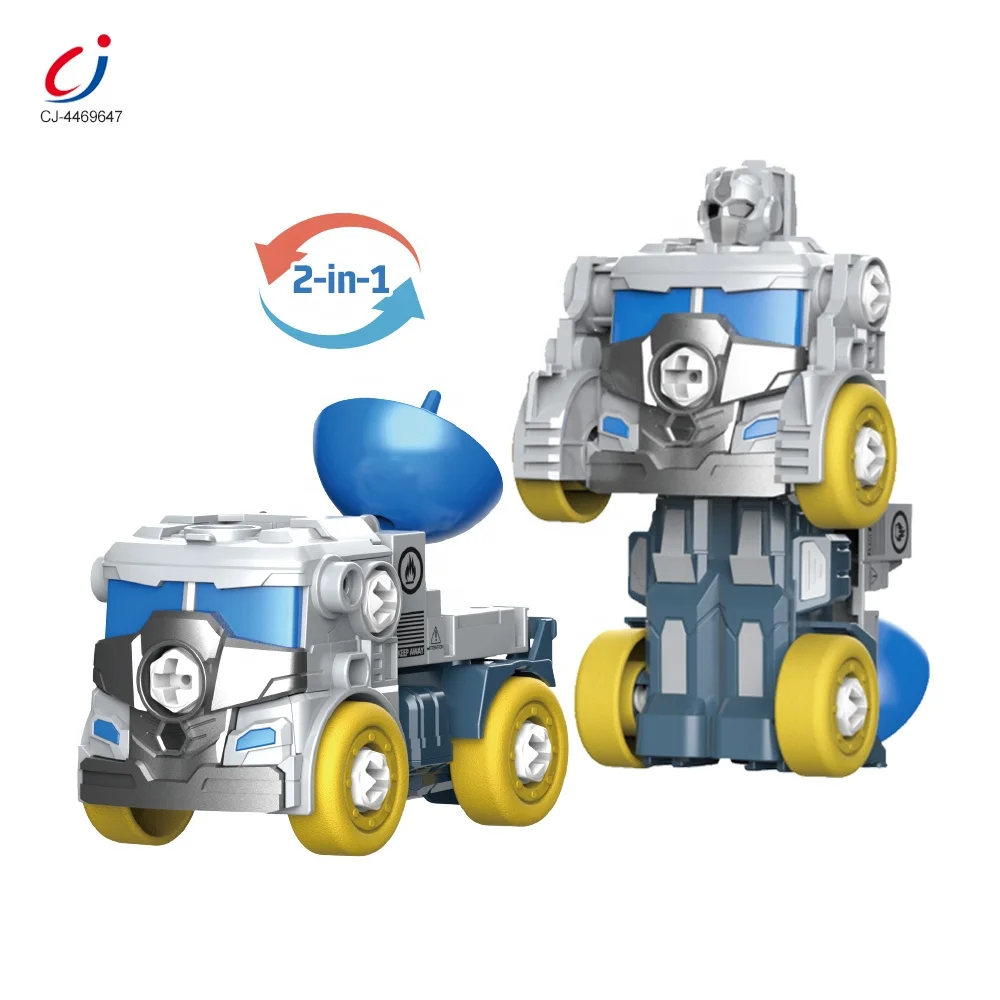 Chengji attractive truck toy diy 2 in 1 disassembly space deformation vehicle assemble modify toy car