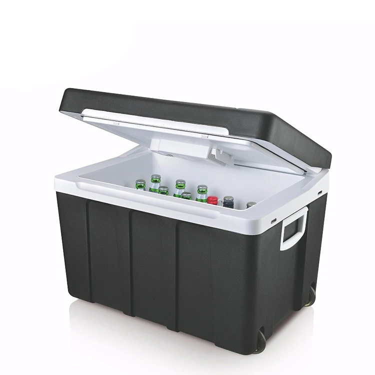 50 liter DC 12/24V semiconductor fridge AC220V cold and warm car refrigerator for car and house