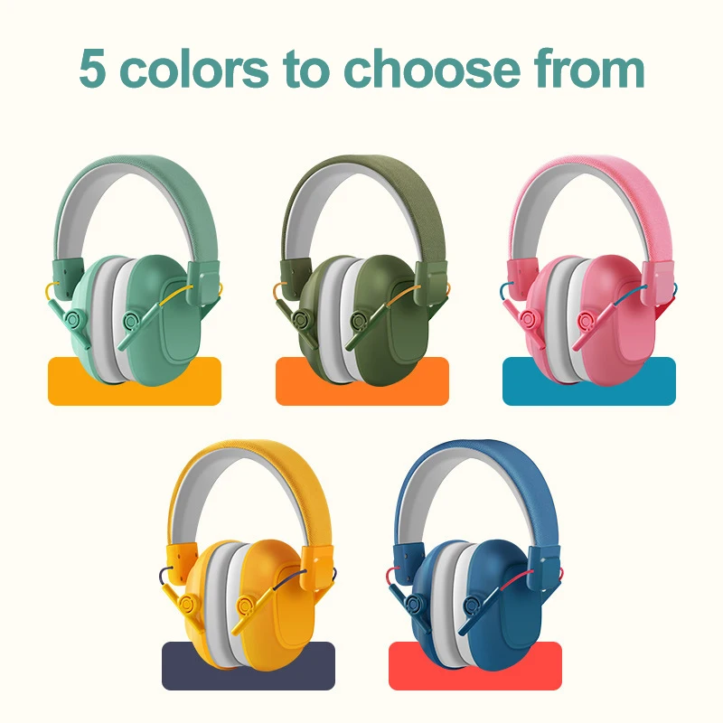 Custom anti noise Soundproof Hearing protection sleeping studying Safety Ear Protector Earmuff for Children