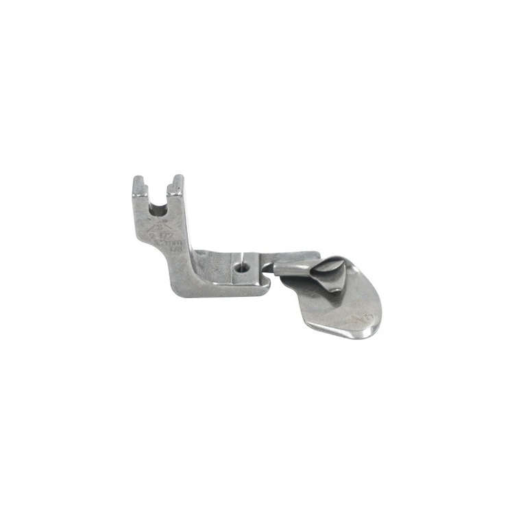 Flat car full steel Arc shaped hem folder presser foot for Thin material chiffon skirt