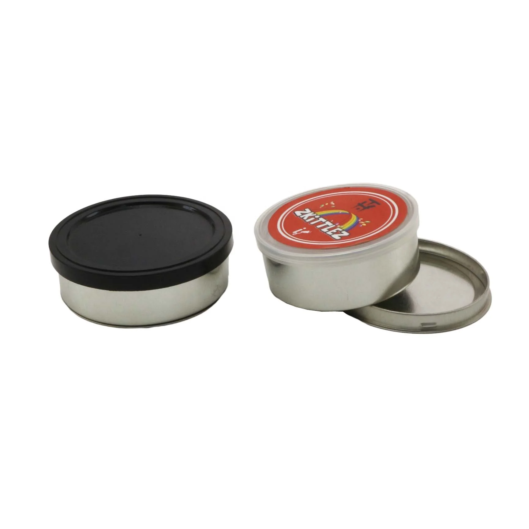 empty metal tin can Manual sealing dry flower metal cans packaging with lid MC-082C