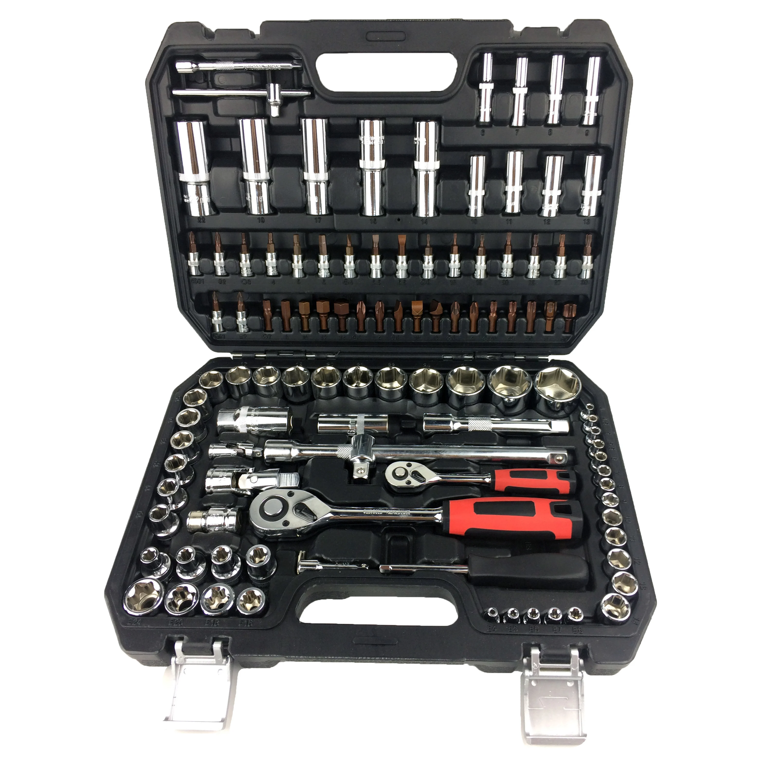 
108pcs Useful China Professional Manufacture Box Spanner Hand Tool Socket Set 