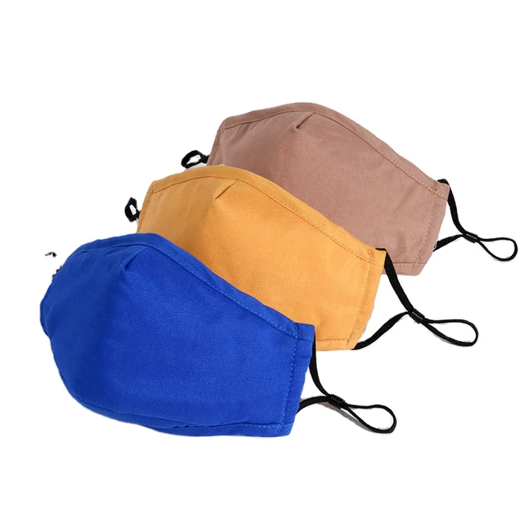 wholesale fashion adult protective safety adjustable nose wire oem logo custom reusable washable cotton cloth face mask masks