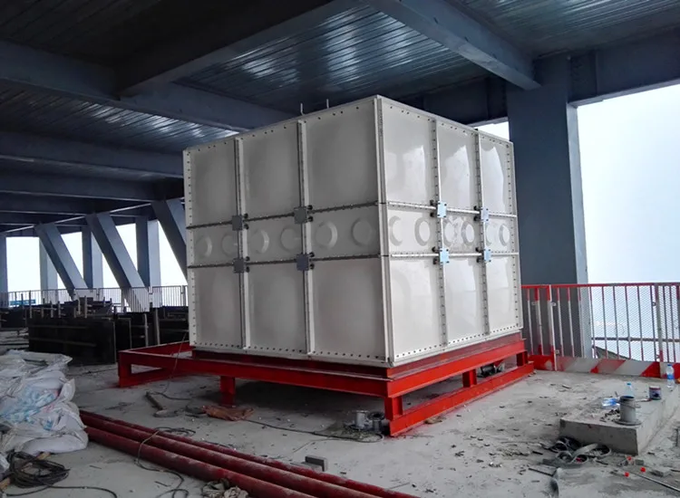 Big volume 1000000L FRP panels bolted assembled supper market supper market shopping mall fire fighting water storage tank