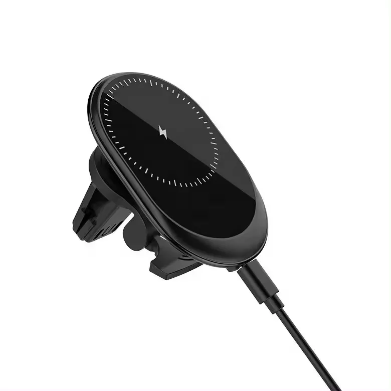 15 Вт магнитное Беспроводное зарядное устройство автомобильное Быстрая зарядка автомобильный держатель телефона сильный магнит для IPhone 12 13 14
