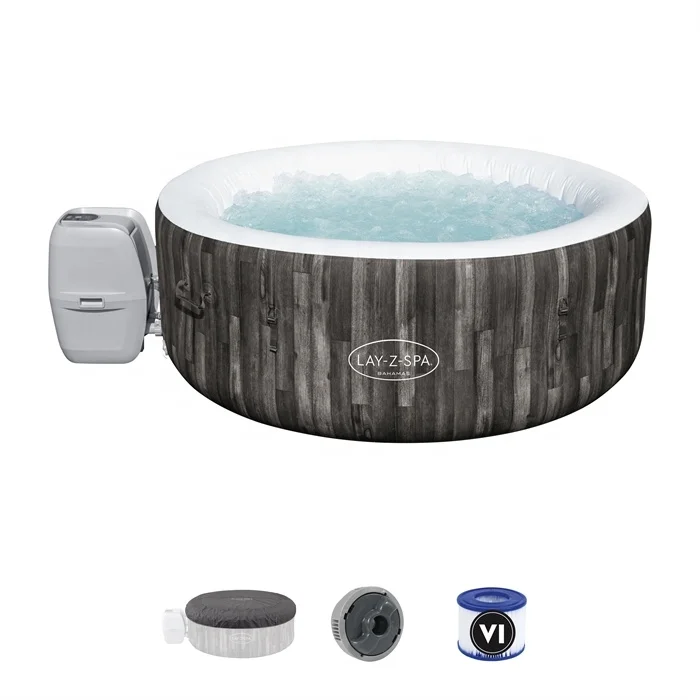 Bestway 60005 надувная гидромассажная Ванна Air Jet Spa бассейн для семьи на 4 человек