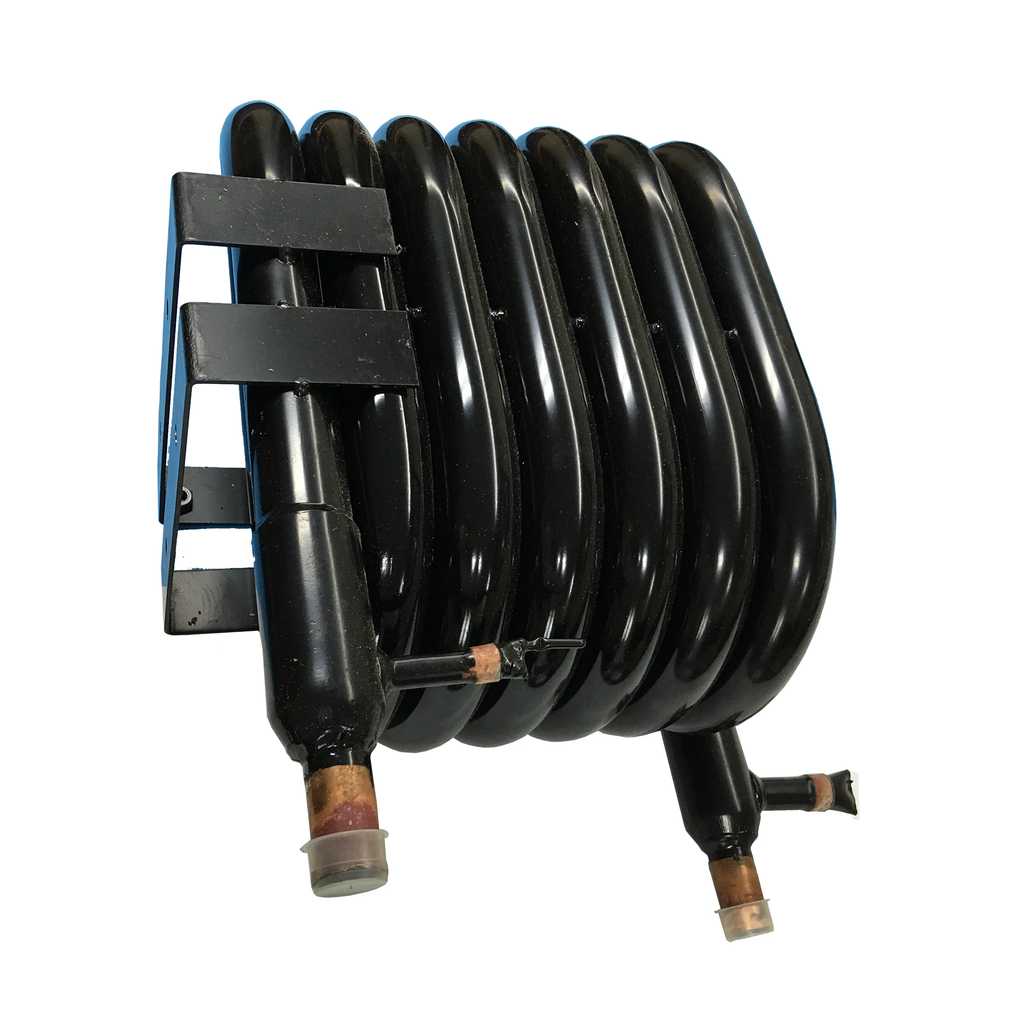 5HP coaxial heat exchanger coils operate very effectively as refrigerant condensers in heat pump water heater or 1TR evaporators