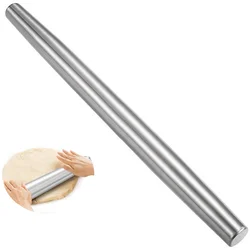 Мягкая антипригарная роликовая Скалка из нержавеющей стали для выпечки печенья пиццы помадки пирога теста