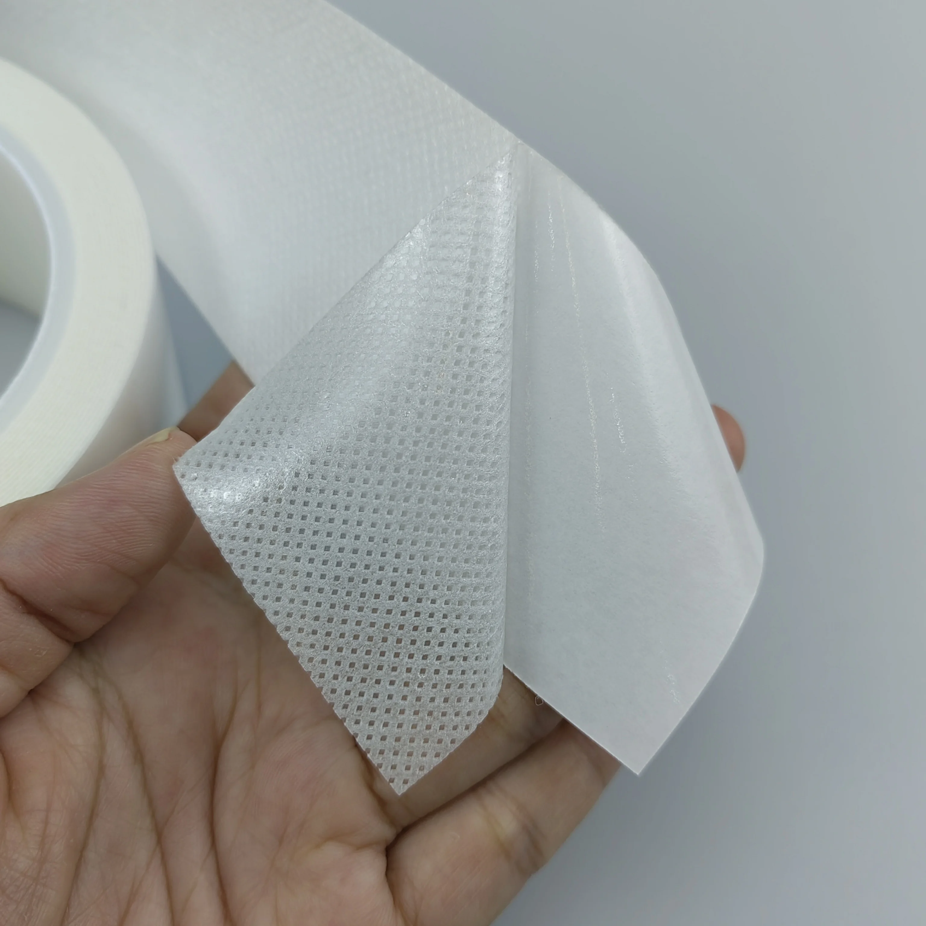 Медицинский белый цвет Нетканая лента односторонняя Двусторонняя для хирургической драпировки