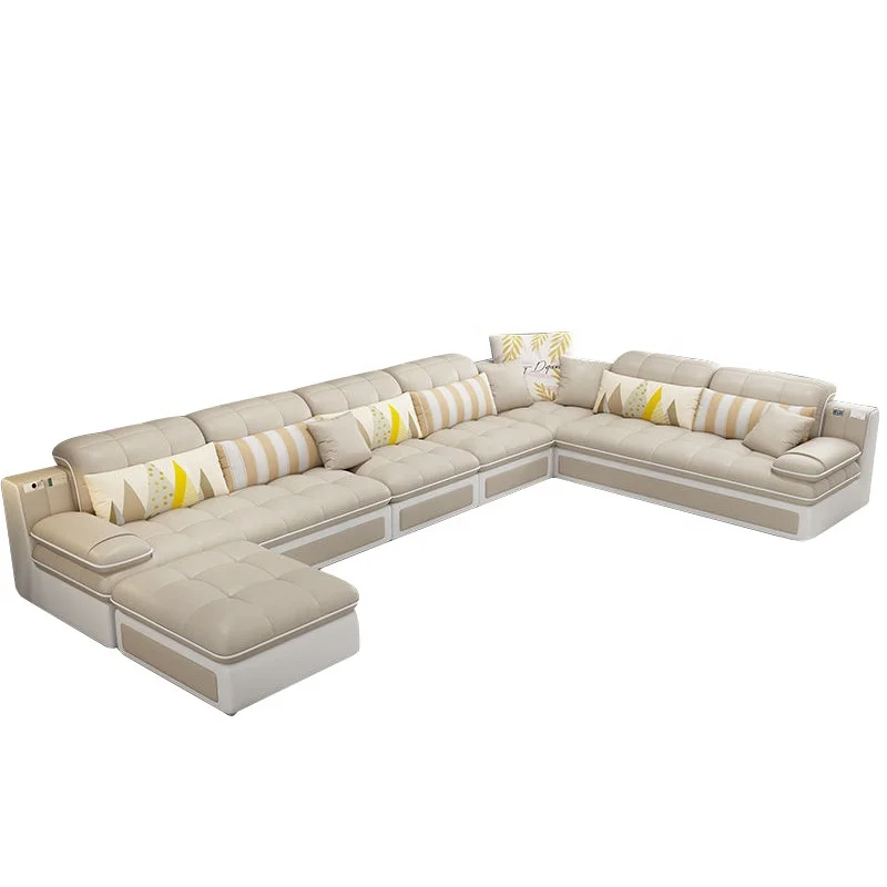 
Bellagio U Shape Large Fabric Couch, Modern Corner Sofa Living Room U Shaped-- colour selection 