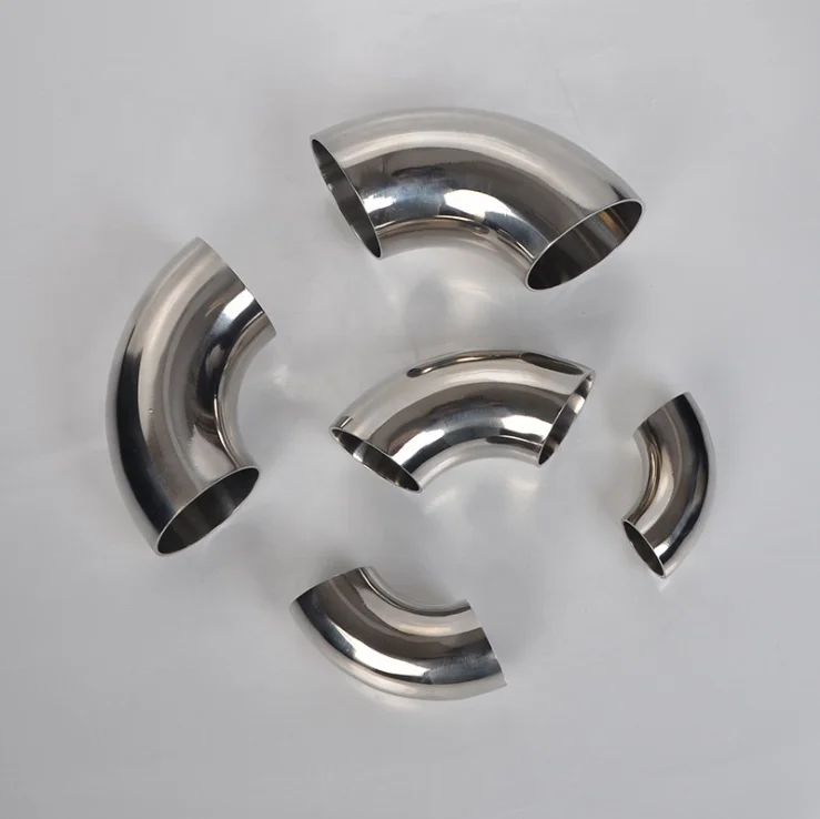 Stainless Steel Pipe bend, High Quality 90 Degree Elbow Short 3A SMS IDF BS Sanitary Pipe fitting