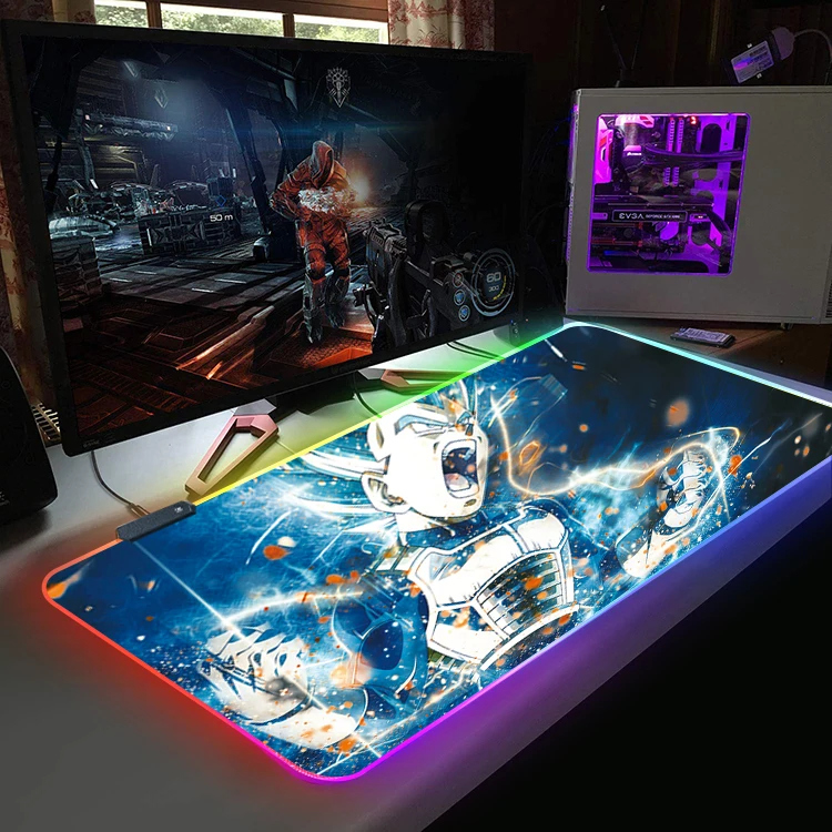 ergonomic XXXL heated anime large rubber custom led black gaming  sublimation  rgb  mouse pad