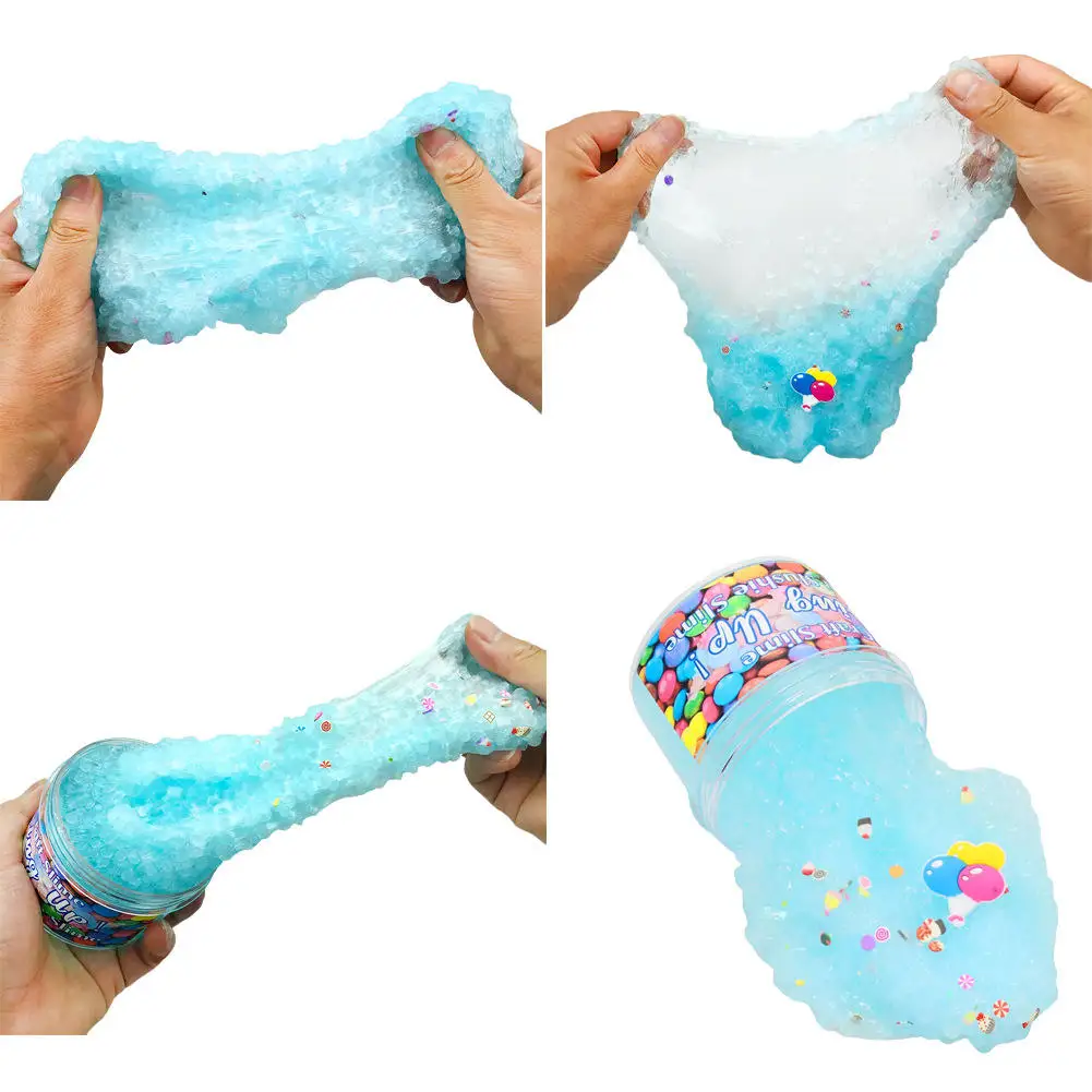 Secure Push Diy Clay Mud Toys Colorful Fluffy Cloud Slime Kids Safe Slime Toys