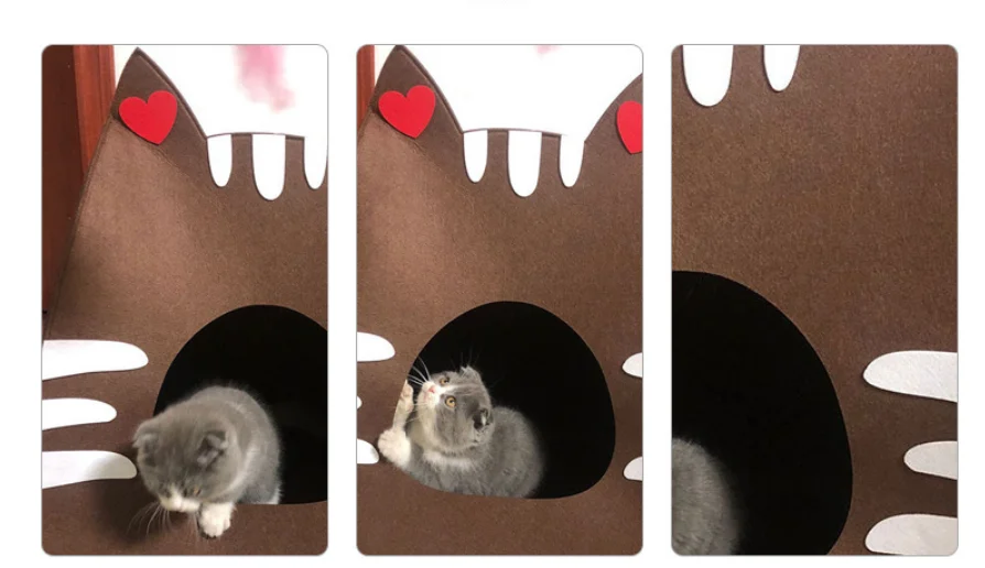 Felt Pet House Memory Waterproof Elevated Pet Large Cat Dog Sleep Tent House Playpen Furniture Furnitures Beds Washable