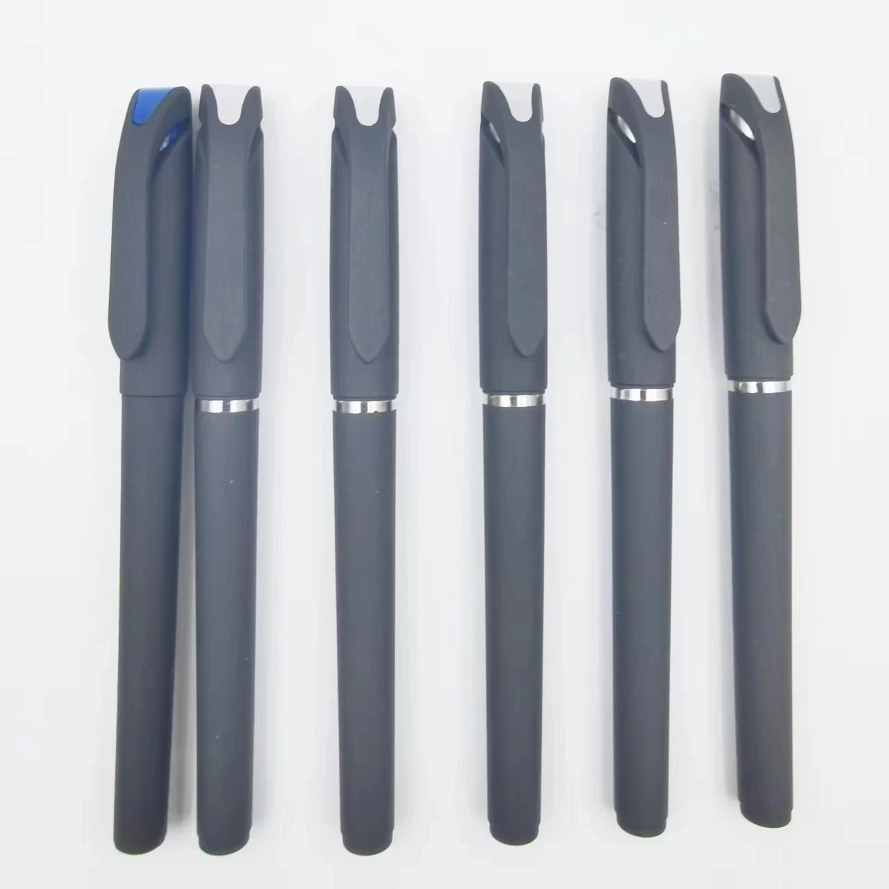 black pens business gift LOGO promotional matte classic gel ink pens advertising solgan pens with personalized logo