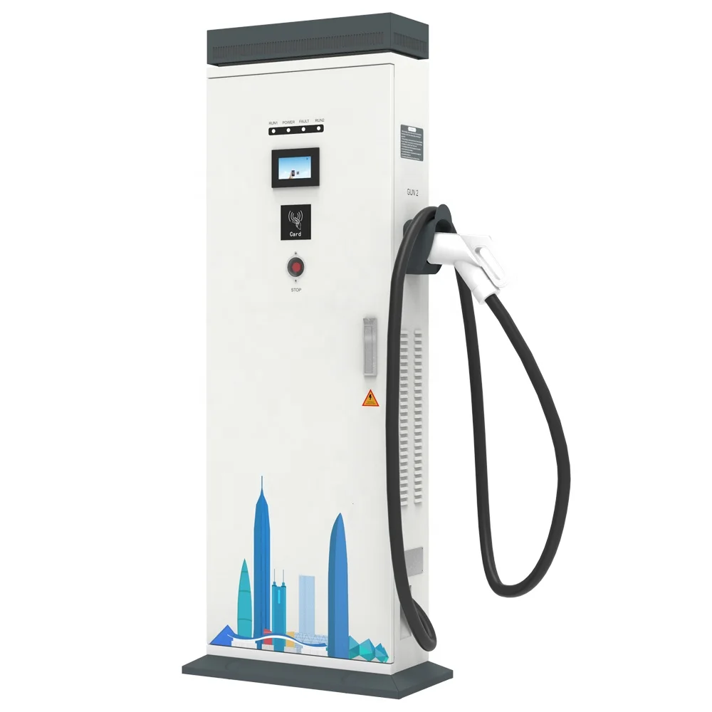 Truck EV Chargers DC 40KW American Standard CCS1 Single Gun Ground-Mounted 150 Amp Charging Station with OCPP 1.6