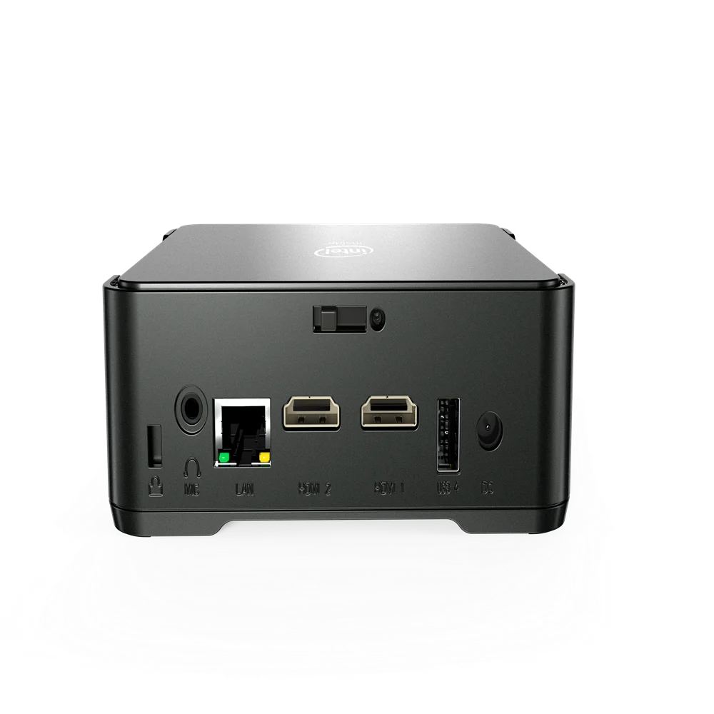 Amazon Hot selling mini pc GK3V J4125 4G 64G wins10 mini pc with 5G dual band tv box GK3 4k display portable pc mini
