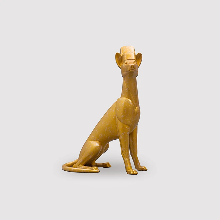
hot sales colorful Dog shape High Quality Statue Bling Home Decoration Crafts 