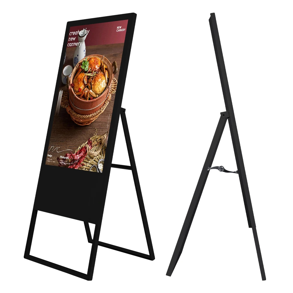 32 inch advertising poster display digital signage monitor touchscreen totem lcd display advertising monitor for restaurant