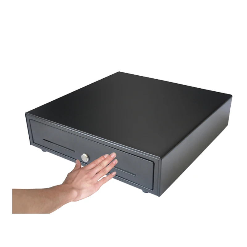 MK-410T Push Open Pos RJ11 5 Bills 8 Coins Manual Cash Register Drawer for POS Terminal