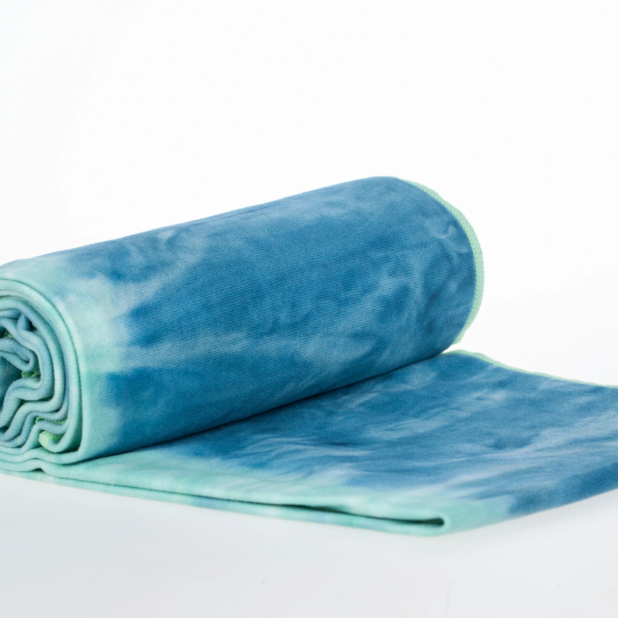 Non Skid Foldable Quick Dry Hot Gym Mat Tie-Dyed Soft Microfiber Yoga Towel