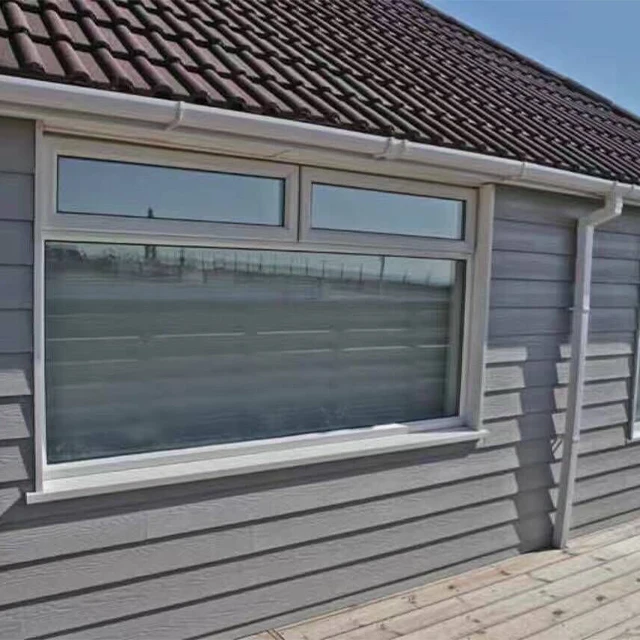 natural style country house exterior siding wall decorative cement wooden grain panel