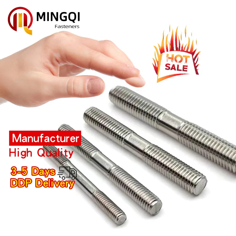 High quality double head screws fully threaded bolts, lead screws, double end bolts, double end studs For Pipe Flange Connection