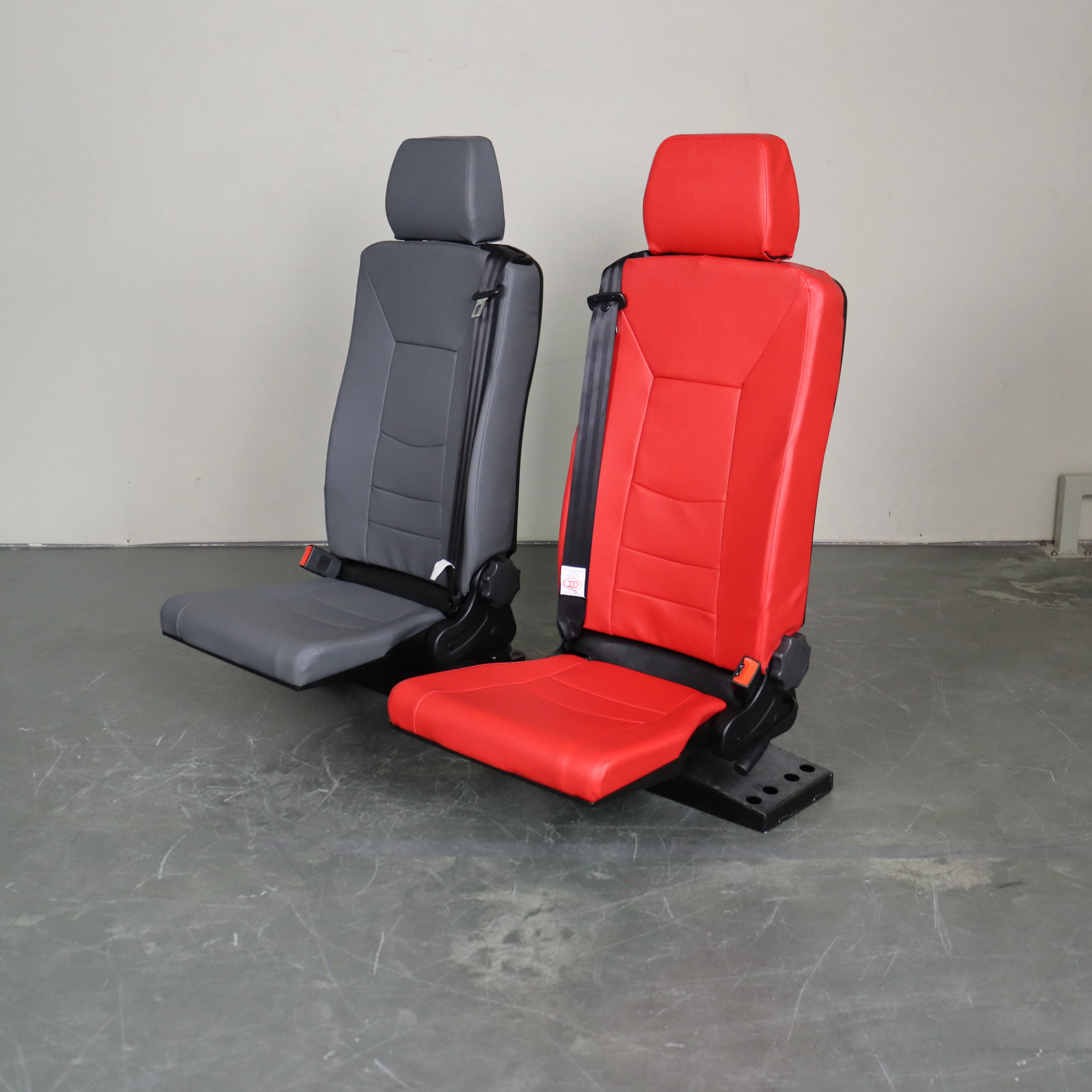 Factory custom bus seat folding swivel ambulance seat wholesale classic Medical Modified Car Seats Red car van chair
