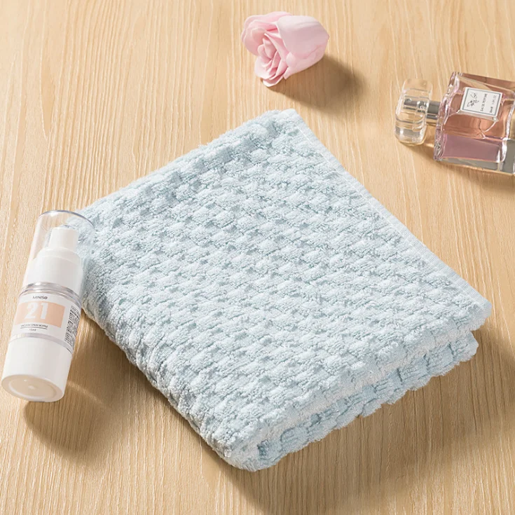 Bamboo Fiber Waffle Honeycomb Face Washing Towel