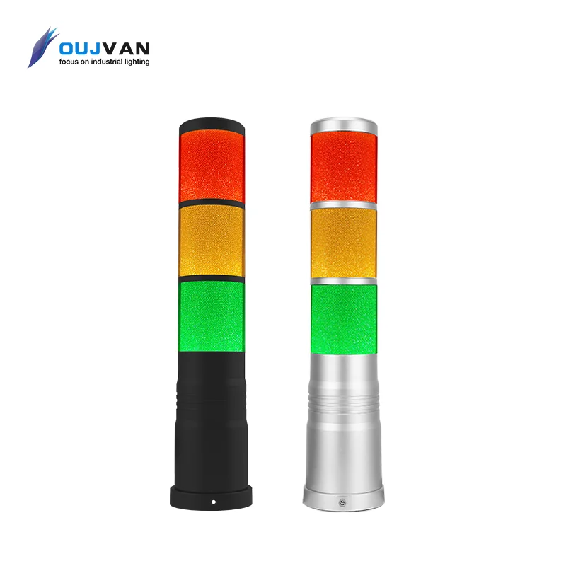 Stack Light with 95dB buzzer DC24V 4W tr- color industrial light signal tower light for CNC Machine