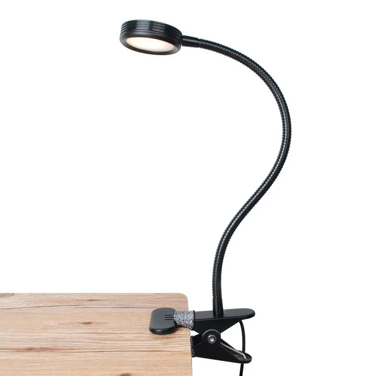 Factory wholesales USB LED Desk Lamp with Clamp Reading Light Clip-on Table Lamp USB Clip Desk Lamp For Computer