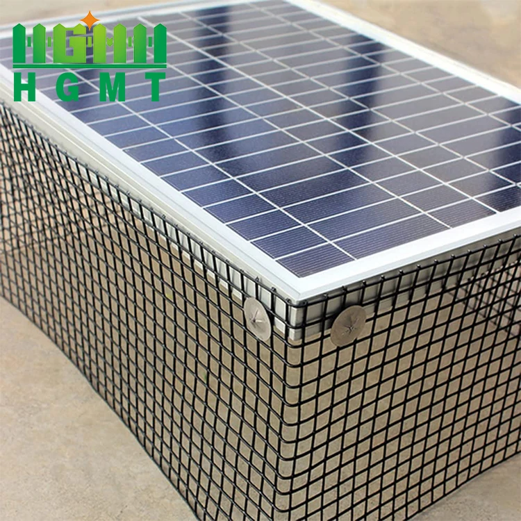 Недорогая оцинкованная солнечная панель с покрытием из ПВХ, сетка для защиты от птиц, 8 дюймов x 100 футов