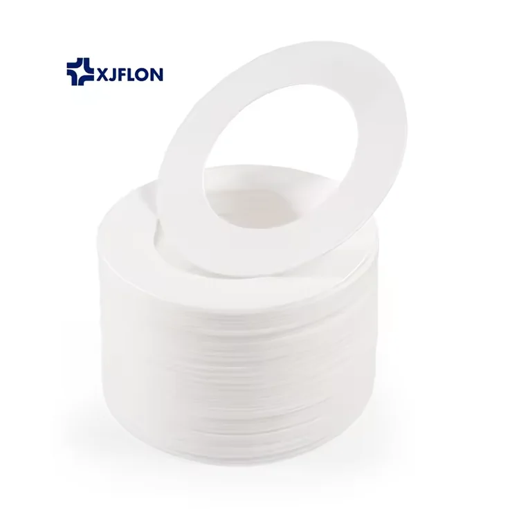manufacturers custom white plastic ptfe flat gasket sheet O-ring sealing ring