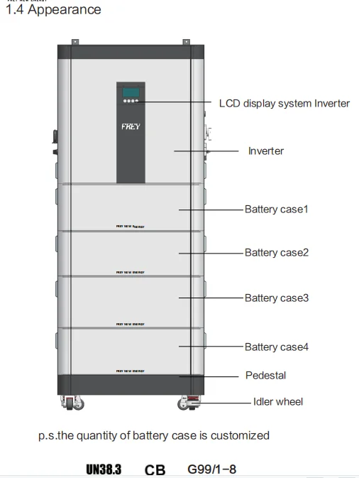 FREY battery lifepo4 lithium iron phosphate battery 10/15/25kw stacked energy storage batteries for solar system