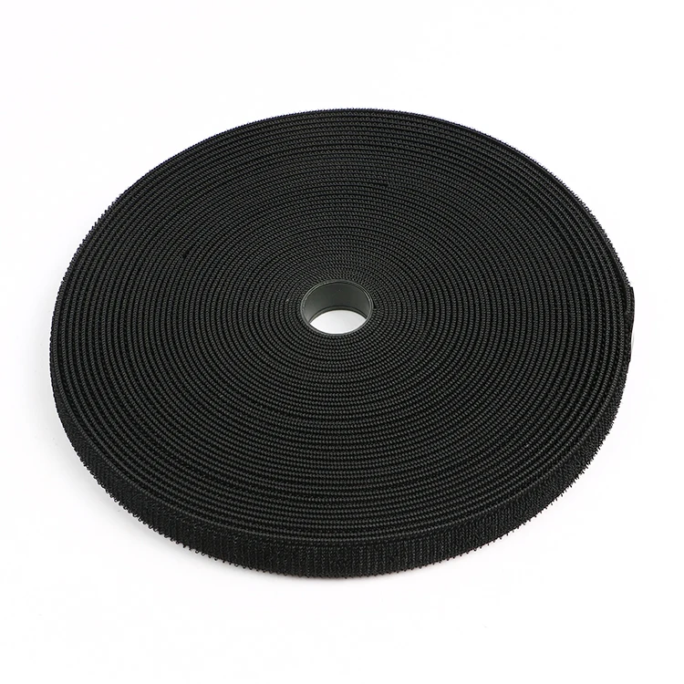 Factory custom black and white hook and loop tape of various sizes and  thin self adhesive  Velcroes
