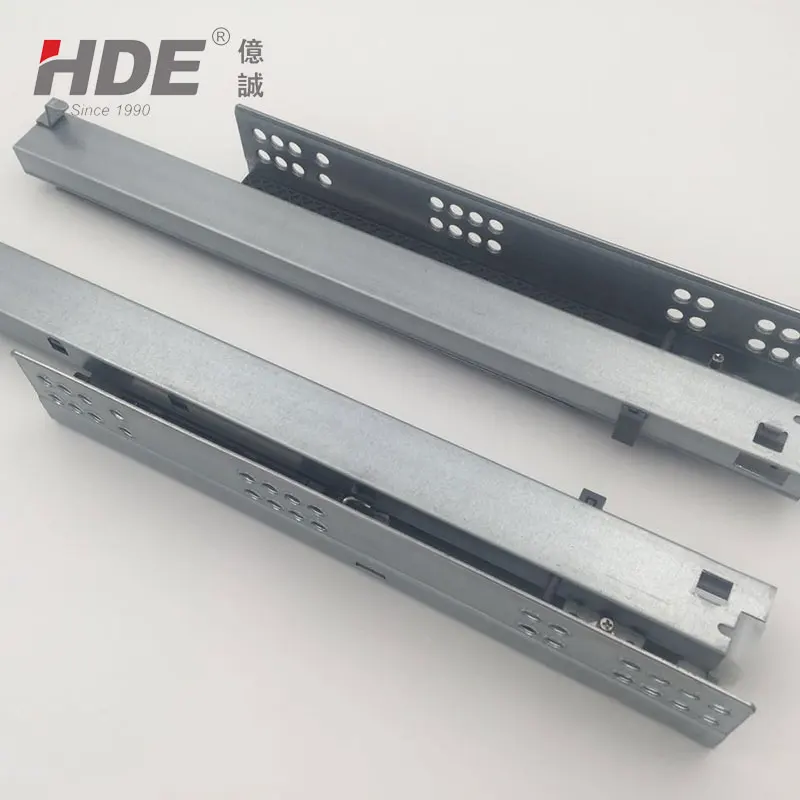 
Factory Top Grade Hot Selling Metal Tandem Concealed Drawer Slides Full Extension Soft Closing Undermount Slide 