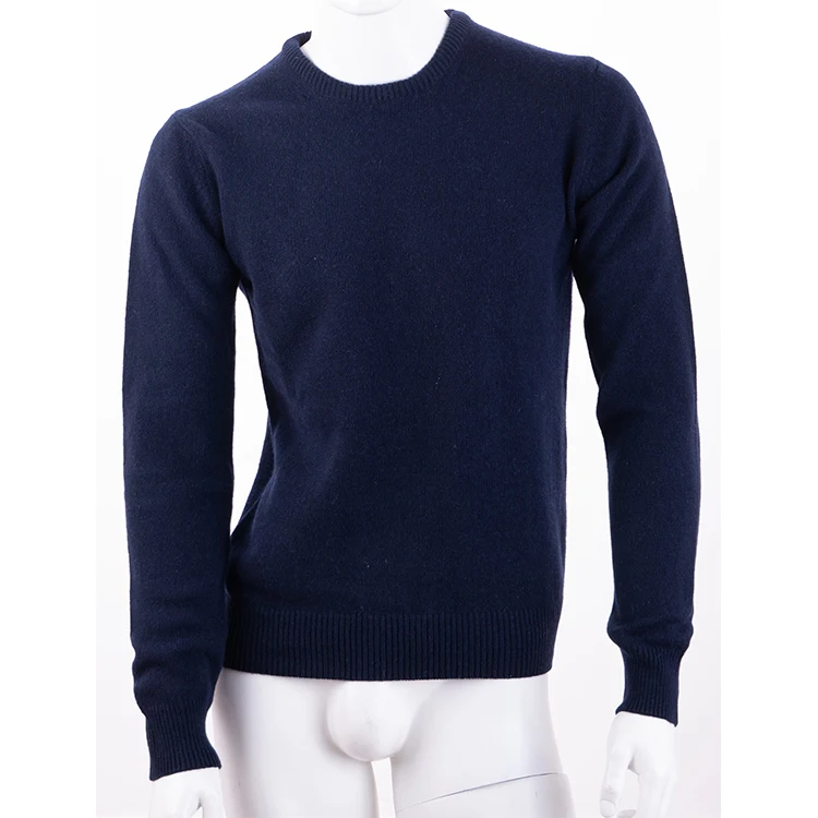 100% Pure Cashmere Knitting Pullover Sweater For Men ECO FRIENDLY and eco sostenible recycle yarn