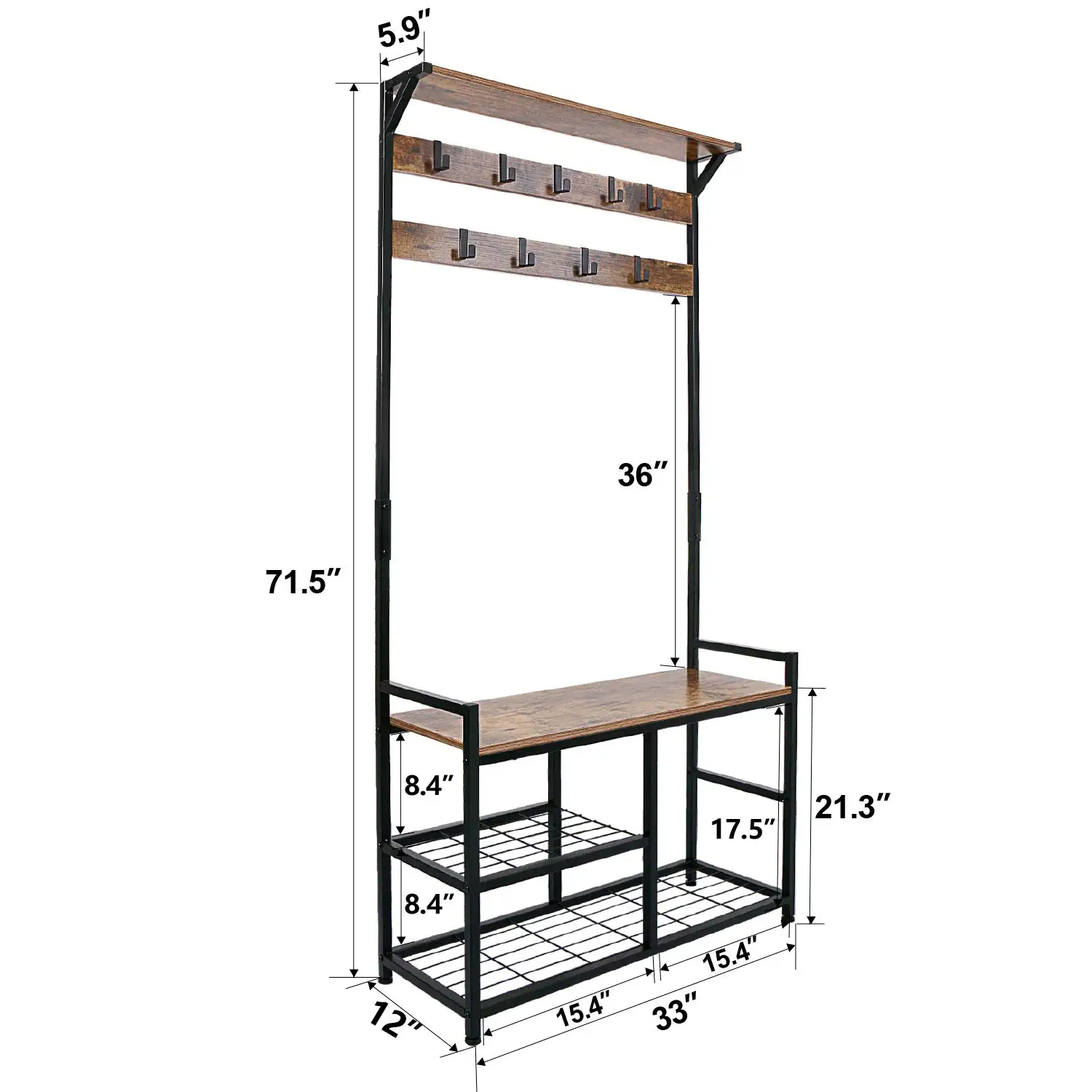 Оптовая продажа постоянный пальто стеллажи для выставки товаров по индивидуальному заказу 3-в-1 прихожей Холл дерево скамейки хранения стойку Многофункциональный обуви шапка