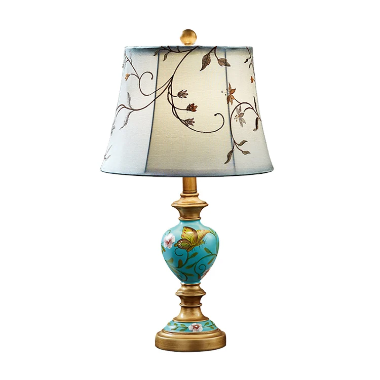 modern led desk lamparas design decoration bedroom night light luxury bedside reading lampen turkish ceramic table lamp