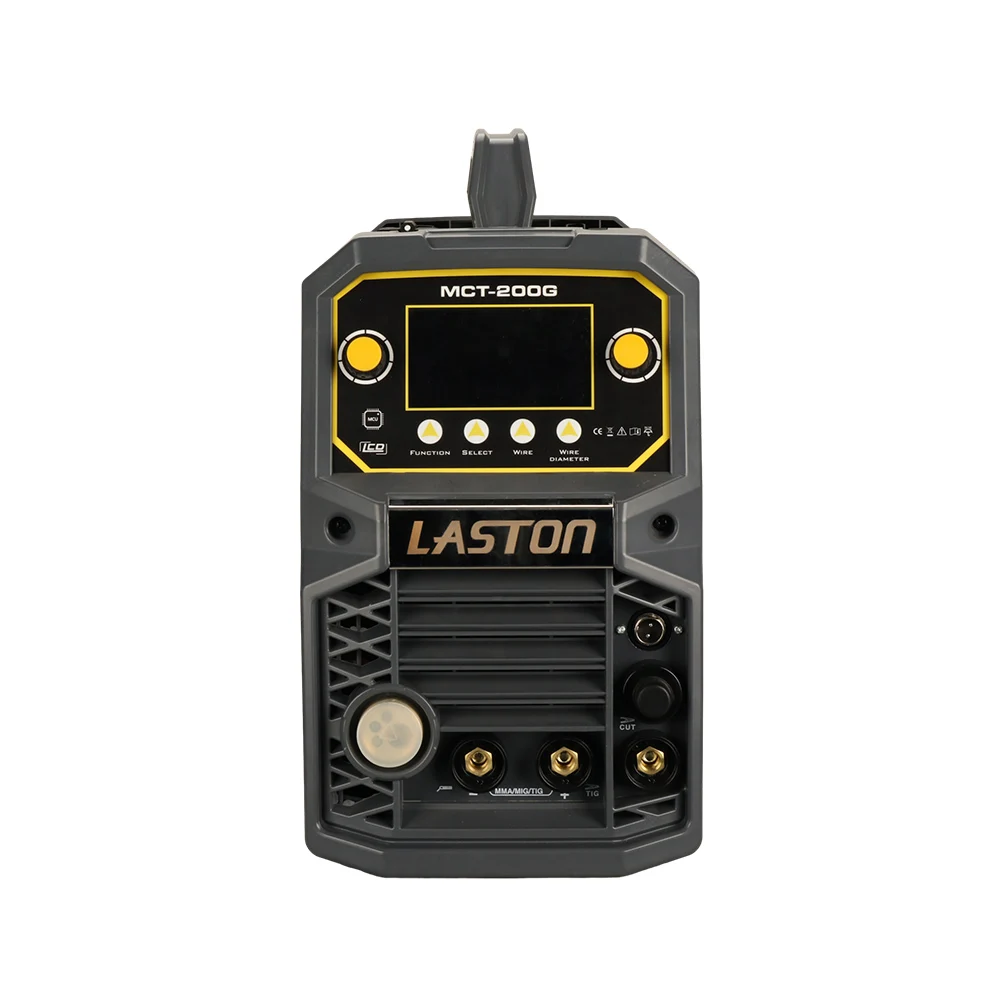 MCT-200G led display wire feeder st 4t portable multifunctional igbt inverter mma mig tig cut welding machine