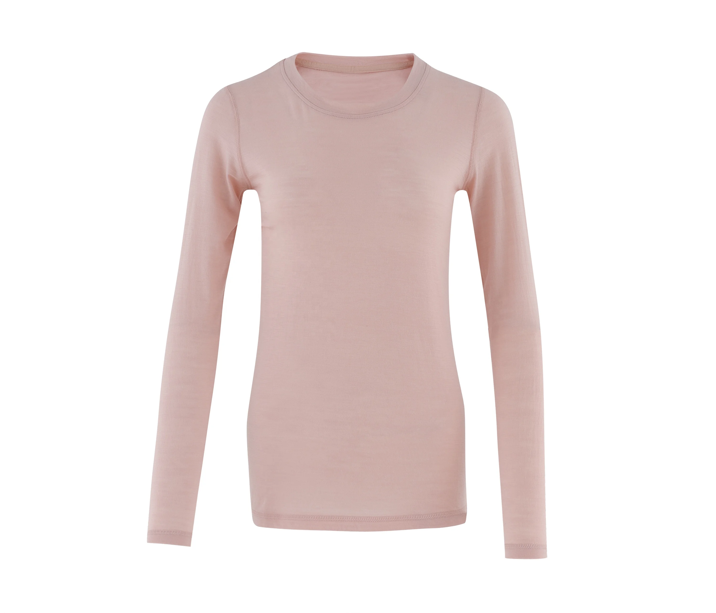 Autumn merino wool base layer top long sleeve t shirt women