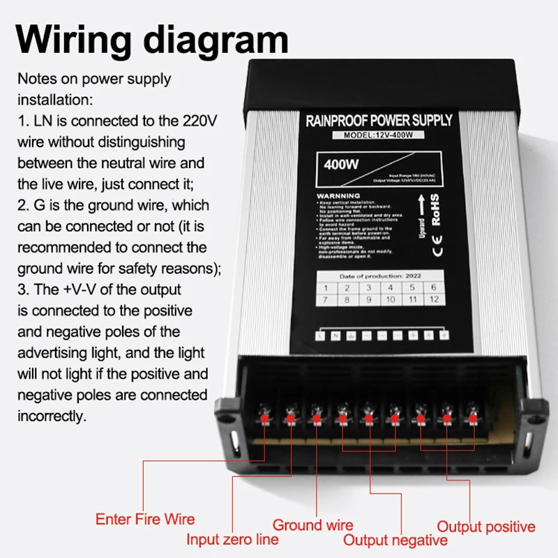 220v 12v transformer 12 volt 6 amp ac/dc power supply slim 5v 40a 200w rainproof smps 60w 120w 150w 300w for cctv camera