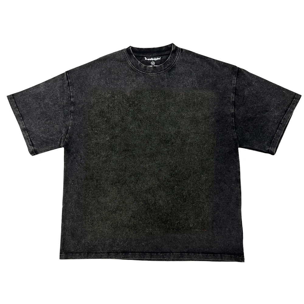 Full custom acid wash t shirts high quality oversized tshirt  Wholesale custom  cloths for men