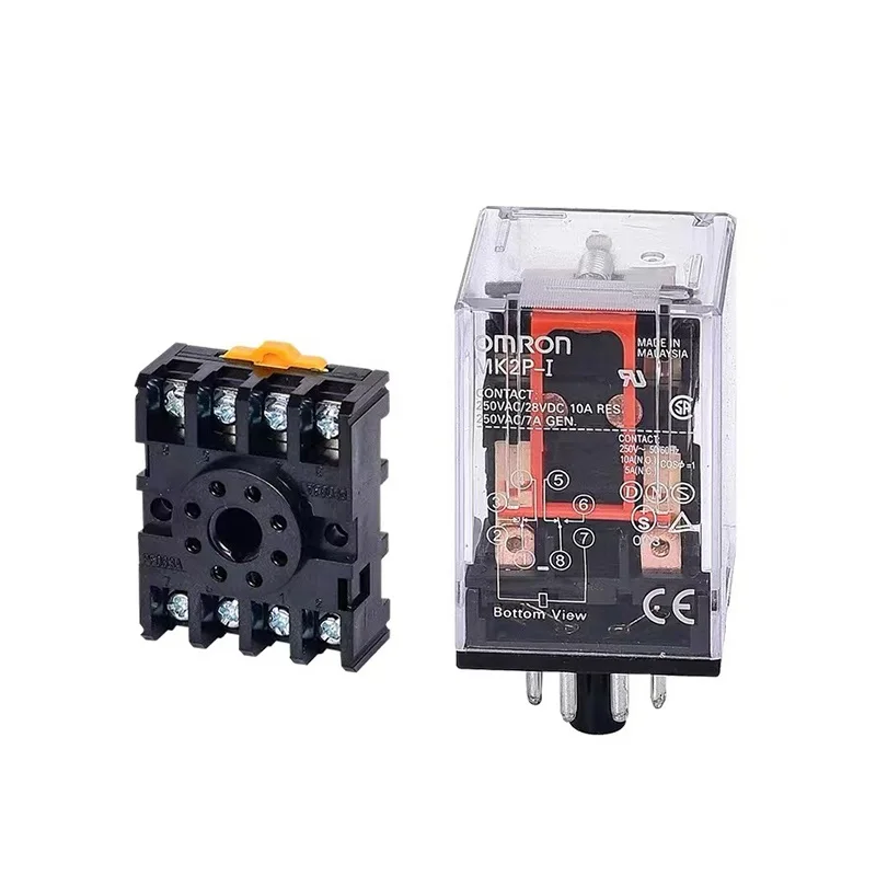 MKS2P-2 AC 6V 8-Pin Power relay 10A AC6V Small Electromagnetic Intermediate Relay Round