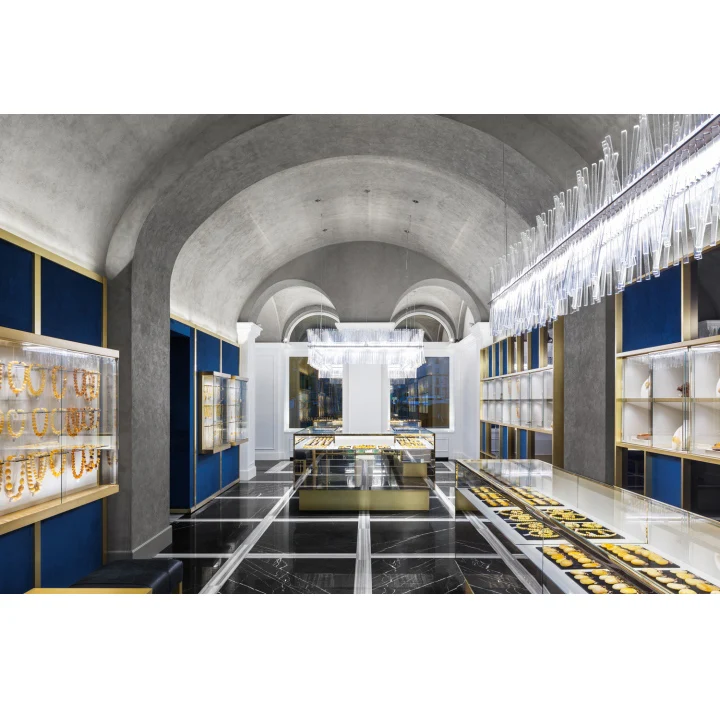 Jewelry Shop Interior Designs Ideas Jewellery Showcase for Luxury MDF Aluminium Glass Jewelry Exhibition ODM